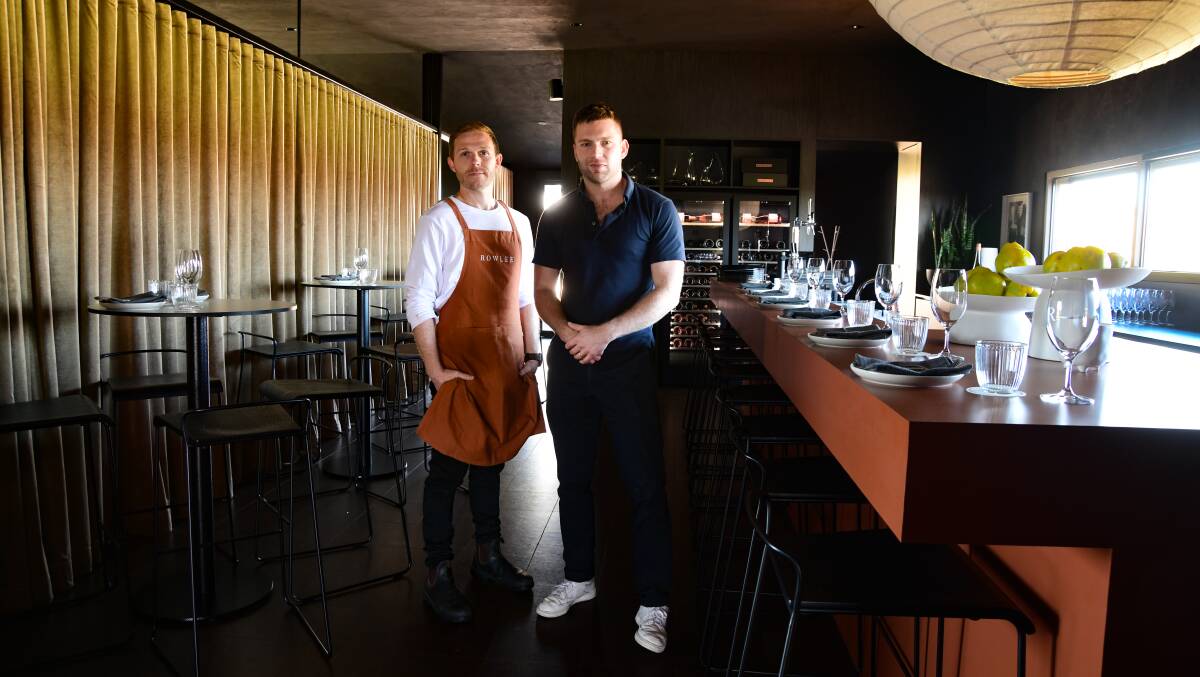 Rowlee Dining and Bar's all-new Michelin-trained head chef, Simon Furley with the site's debut venue manager, Bon Kuil-Hartikainen. Picture by Jude Keogh.