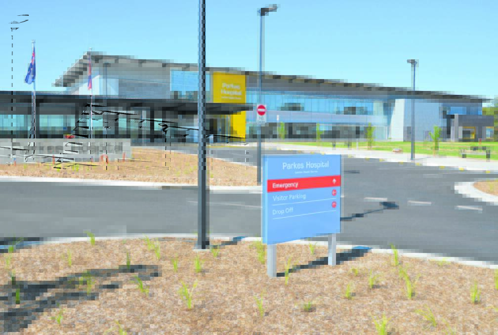 Image of Parkes Hospital, where the man in question was found and arrested by police. File picture