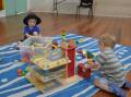 Lachlan Rolfe and Walter Stevenson love playing with lego and cars at playgroup. For more information, Facebook at Forbes North Schools as Community Centres or Forbes Playgroup.