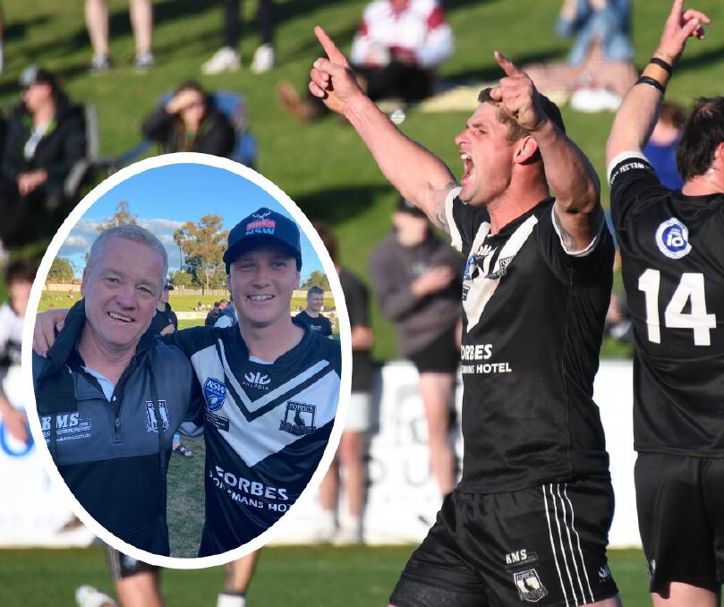 Cameron Greenhalgh, Nick Greenhalgh and (main picture) Jake Grace are all looking forward to 2024 with Forbes Magpies. File pictures Nick Guthrie and Amy McIntyre