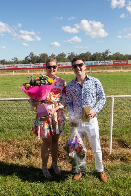 Best dressed lady Renae Herbert and best dressed gent, Harry Terry all smiles at the 2020 Picnic Races. File picture