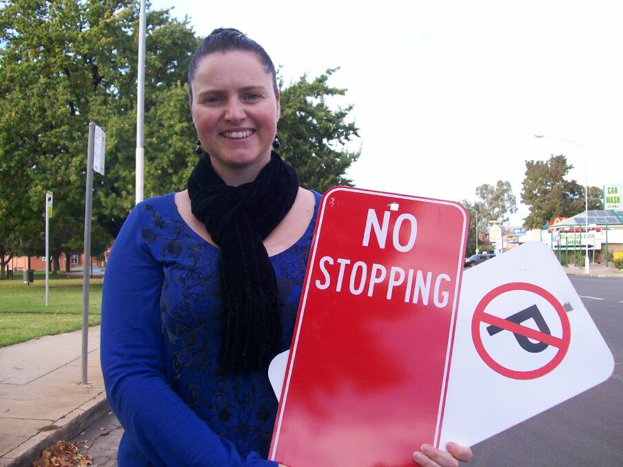 Road Safety and Injury Prevention Officer Melanie Suitor wants to clear up the confusion around these signs. Picture supplied