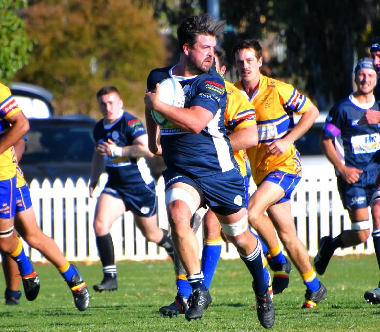 Matt Coles was one of the outstanding players for the Platypi in their Blowes Cup win over Orange Emus on Saturday.