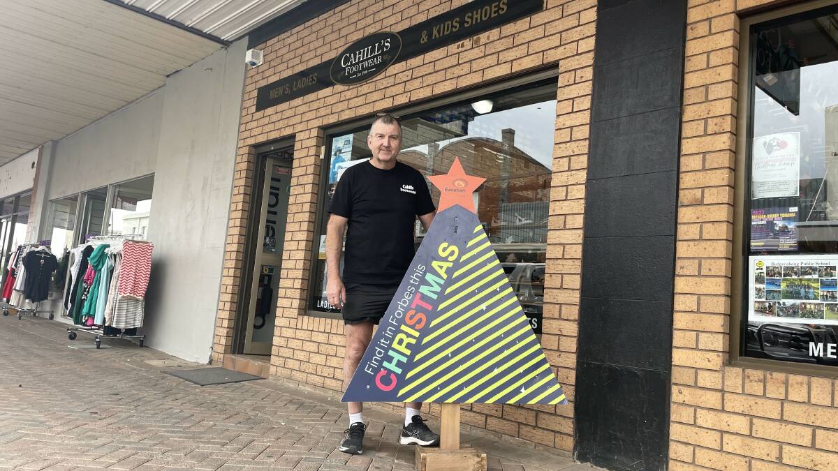 Martin Cahill at Cahill's Footwear is one of the participating businesses ready to help shoppers Find it in AMAZING Forbes this Christmas. Look out for the trees in the CBD! 
